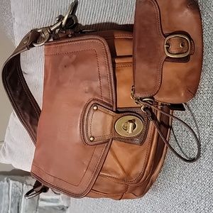 Coach Whiskey Legacy with Wristlet